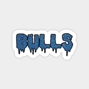 buffalo bulls dripping glitter letters Sticker